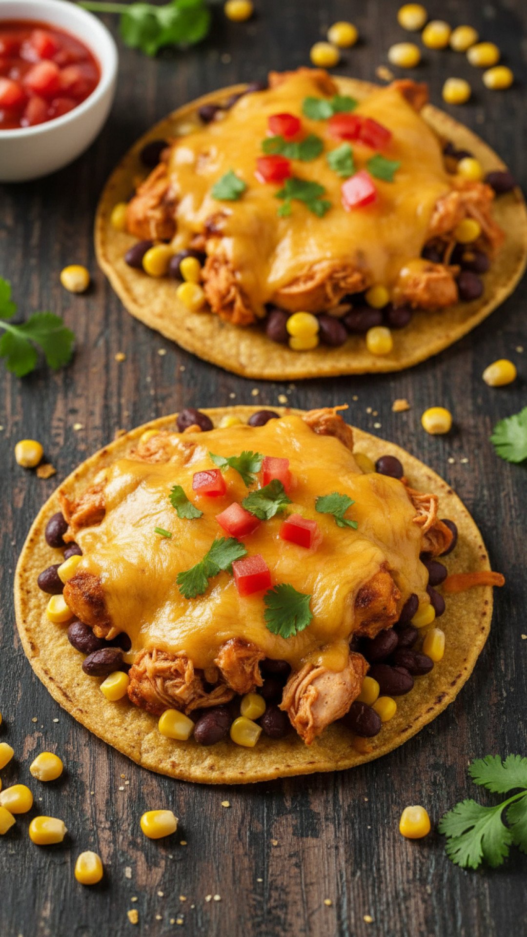 Easy Chicken Tostadas Preparation