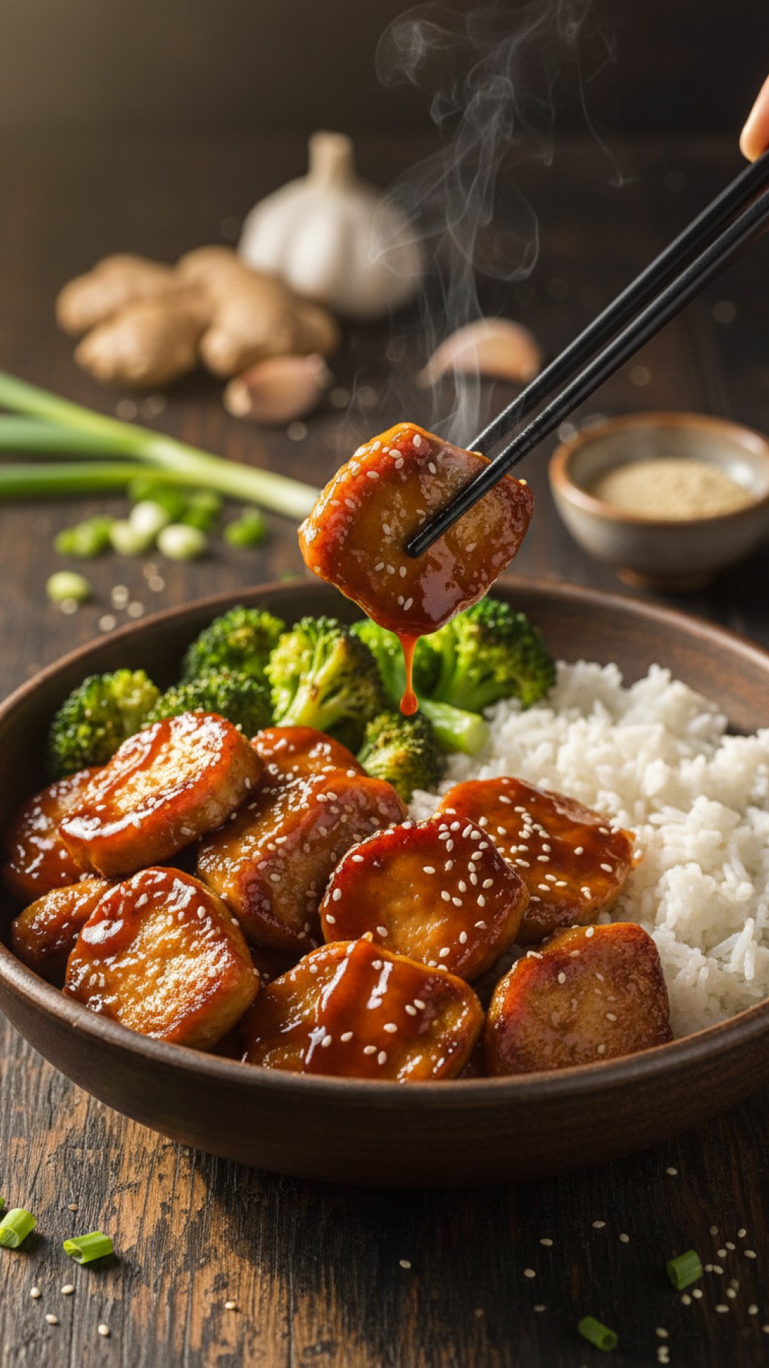 Easy Seitan Teriyaki Preparation