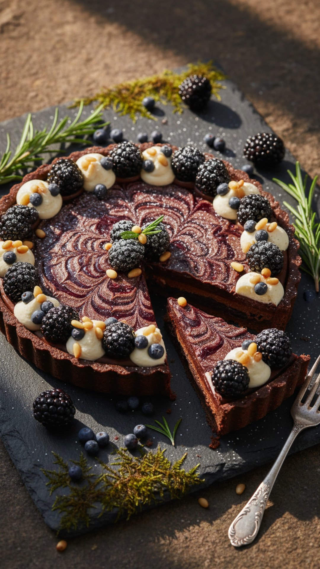 Enchanted Forest Berry Tart Preparation