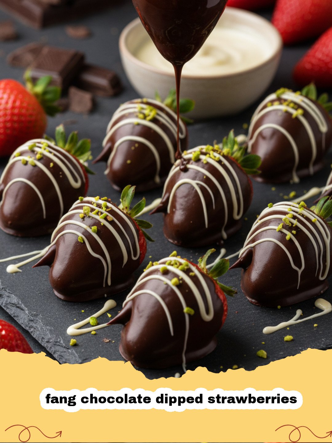 The Ultimate Fang Chocolate Dipped Strawberries for Halloween