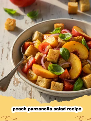 Summer Bliss in a Bowl: The Ultimate Peach Panzanella Salad Recipe