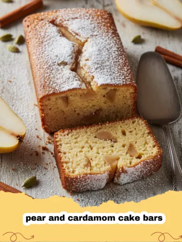 The Most Delicious Pear and Cardamom Cake Bars for Autumn