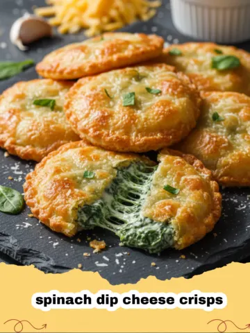 The Ultimate Crispy Spinach Dip Cheese Crisps