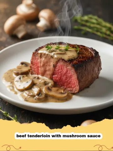 The Most Elegant Beef Tenderloin with Mushroom Sauce for Special Occasions