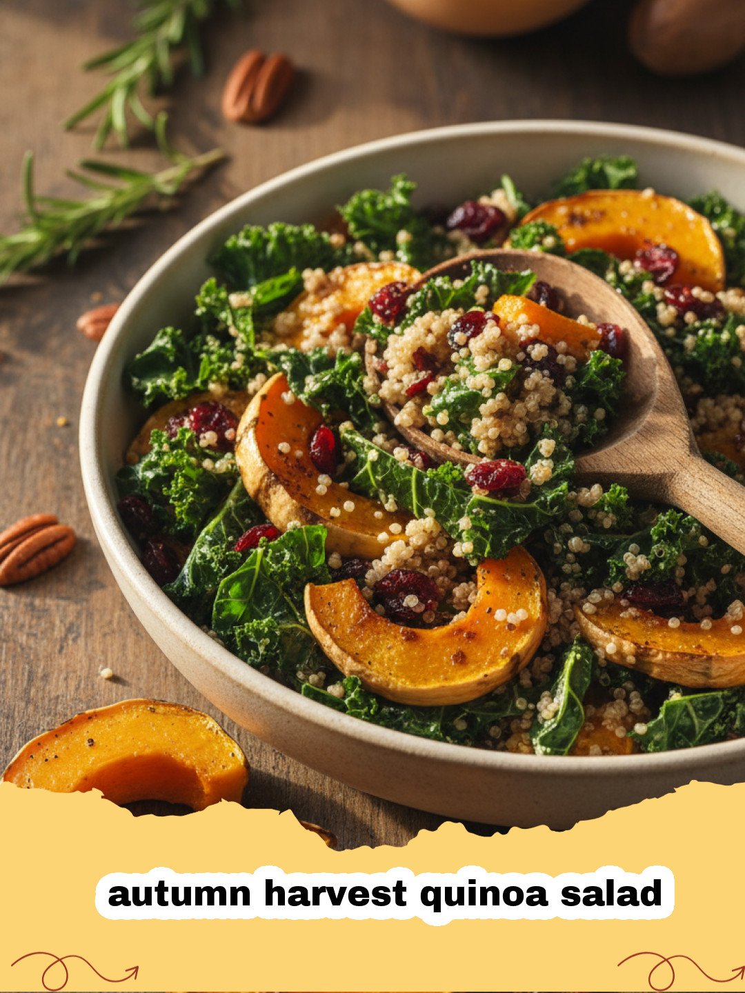 The Ultimate Autumn Harvest Quinoa Salad with Roasted Squash and Kale