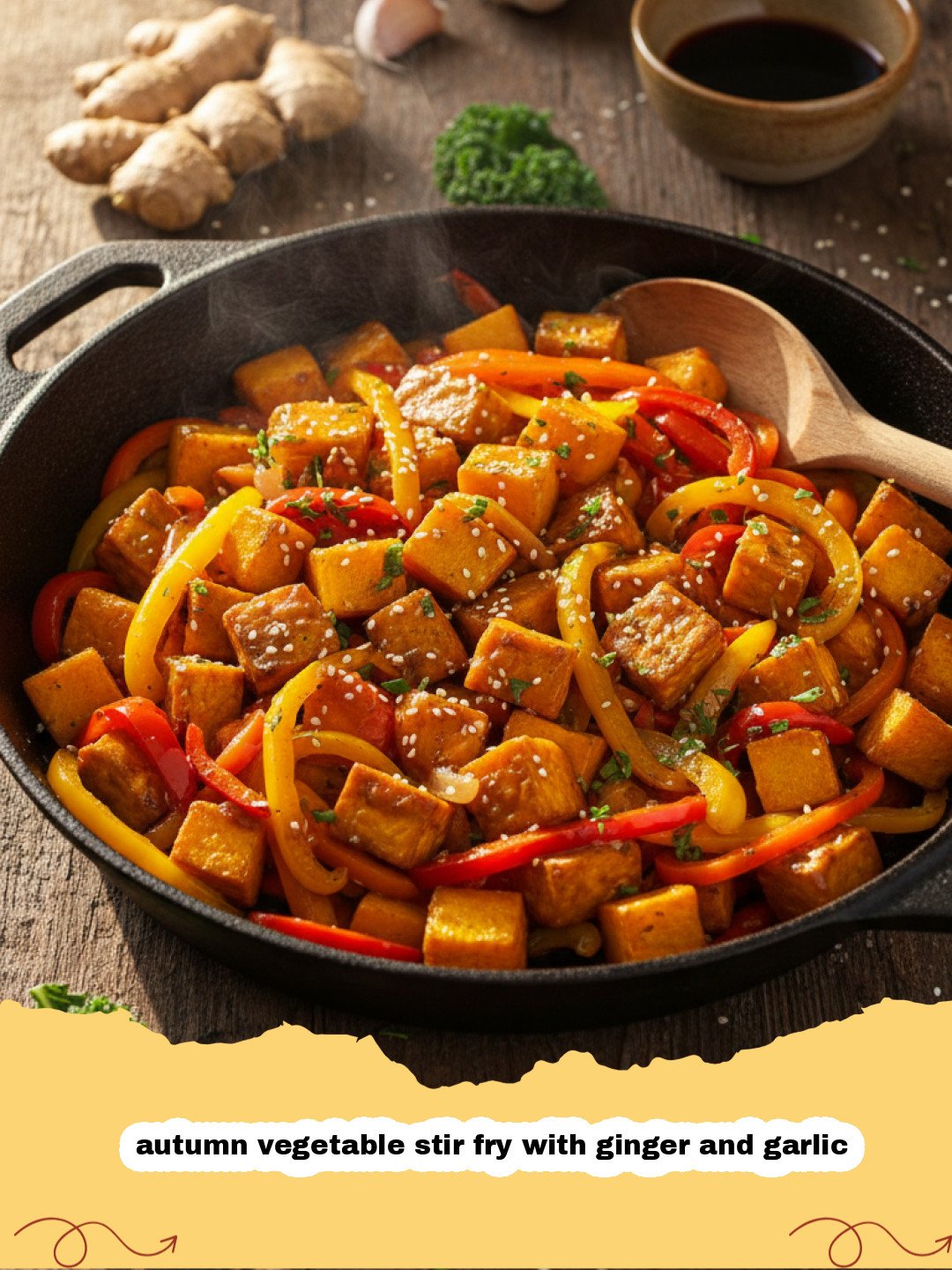 The Ultimate Autumn Vegetable Stir Fry with Ginger and Garlic