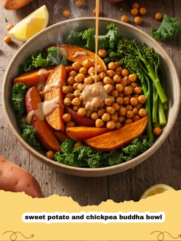 The Ultimate Roasted Sweet Potato and Chickpea Buddha Bowl
