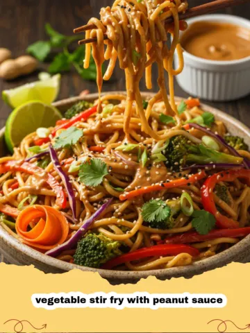 The Ultimate Creamy Vegetable Stir Fry with Peanut Sauce