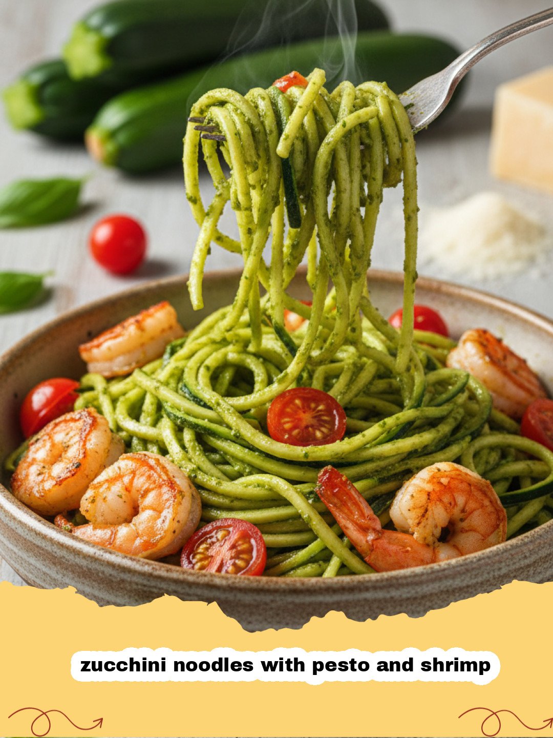 Zucchini Noodles with Pesto and Shrimp: A Fresh 15-Minute Dinner