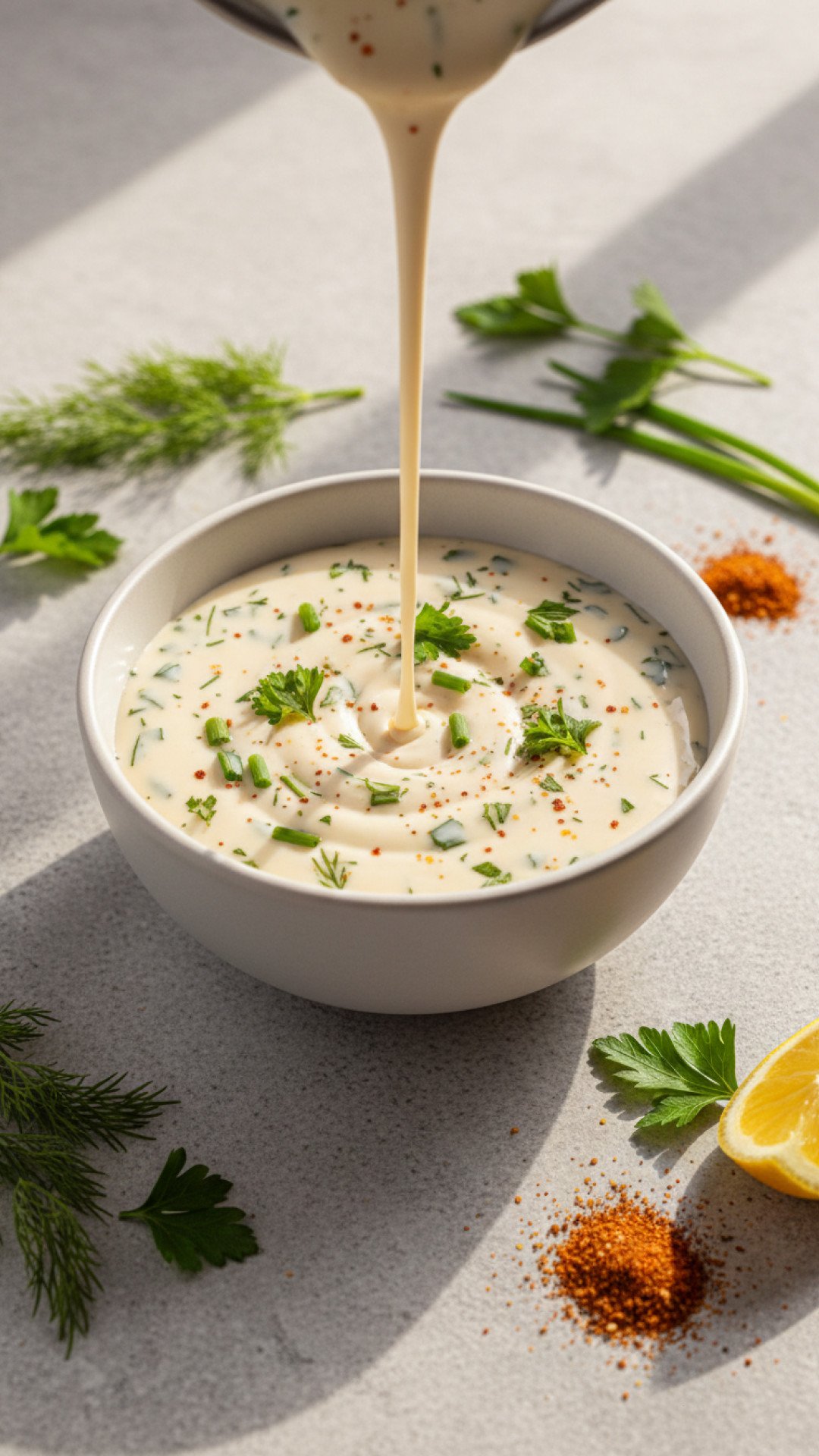 Homemade Cajun Ranch Dressing Preparation