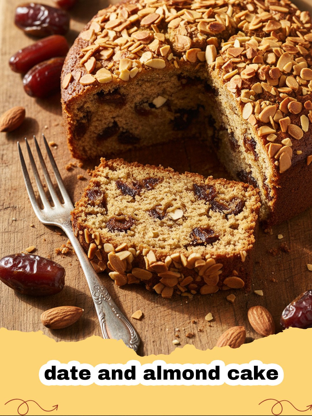 The Most Delicious Homemade Date and Almond Cake Recipe