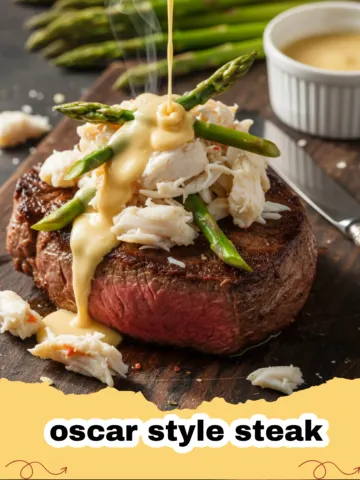 The Ultimate Oscar Style Steak with Creamy Béarnaise and Lump Crab