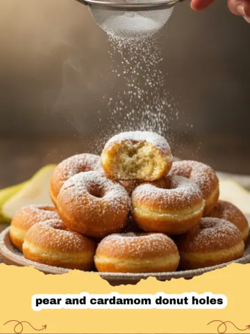 The Ultimate Pear and Cardamom Donut Holes Recipe