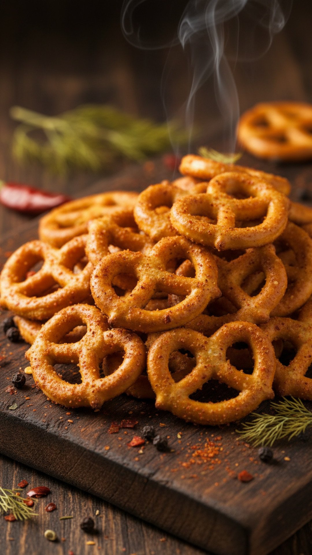 Hot Spicy Pretzels Preparation