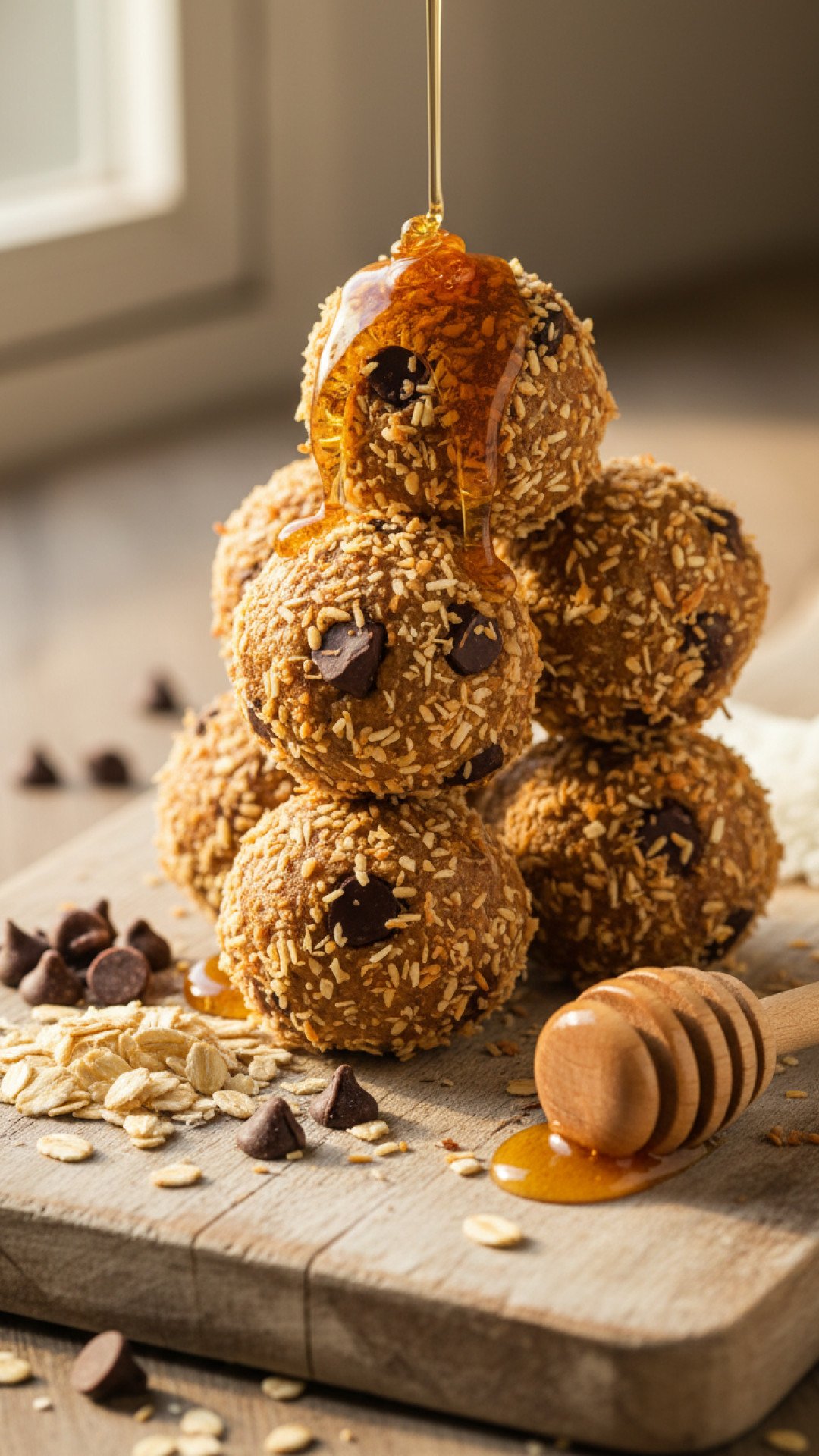 No Bake Oats Energy Balls Preparation