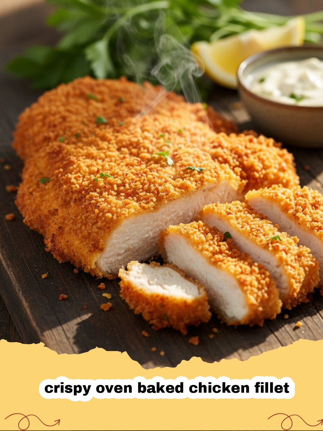 The Absolute Best Crispy Oven Baked Chicken Fillet