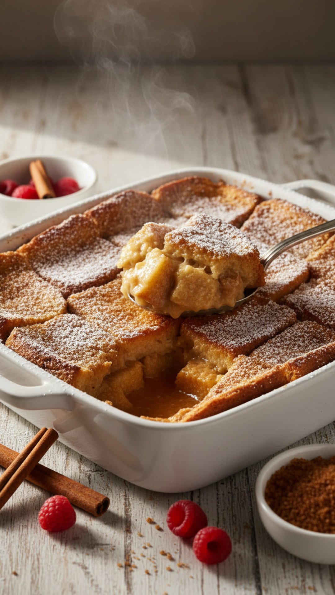 Overnight French Toast Bake Preparation
