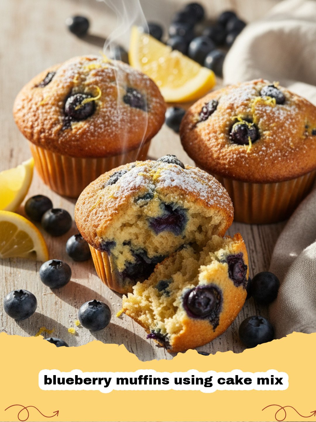 The Easiest Blueberry Muffins Using Cake Mix You Will Ever Bake