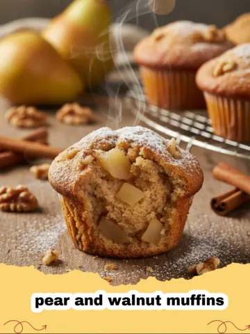 The Ultimate Cozy Pear and Walnut Muffins
