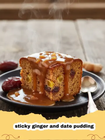 The Ultimate Sticky Ginger and Date Pudding with Warm Toffee Sauce