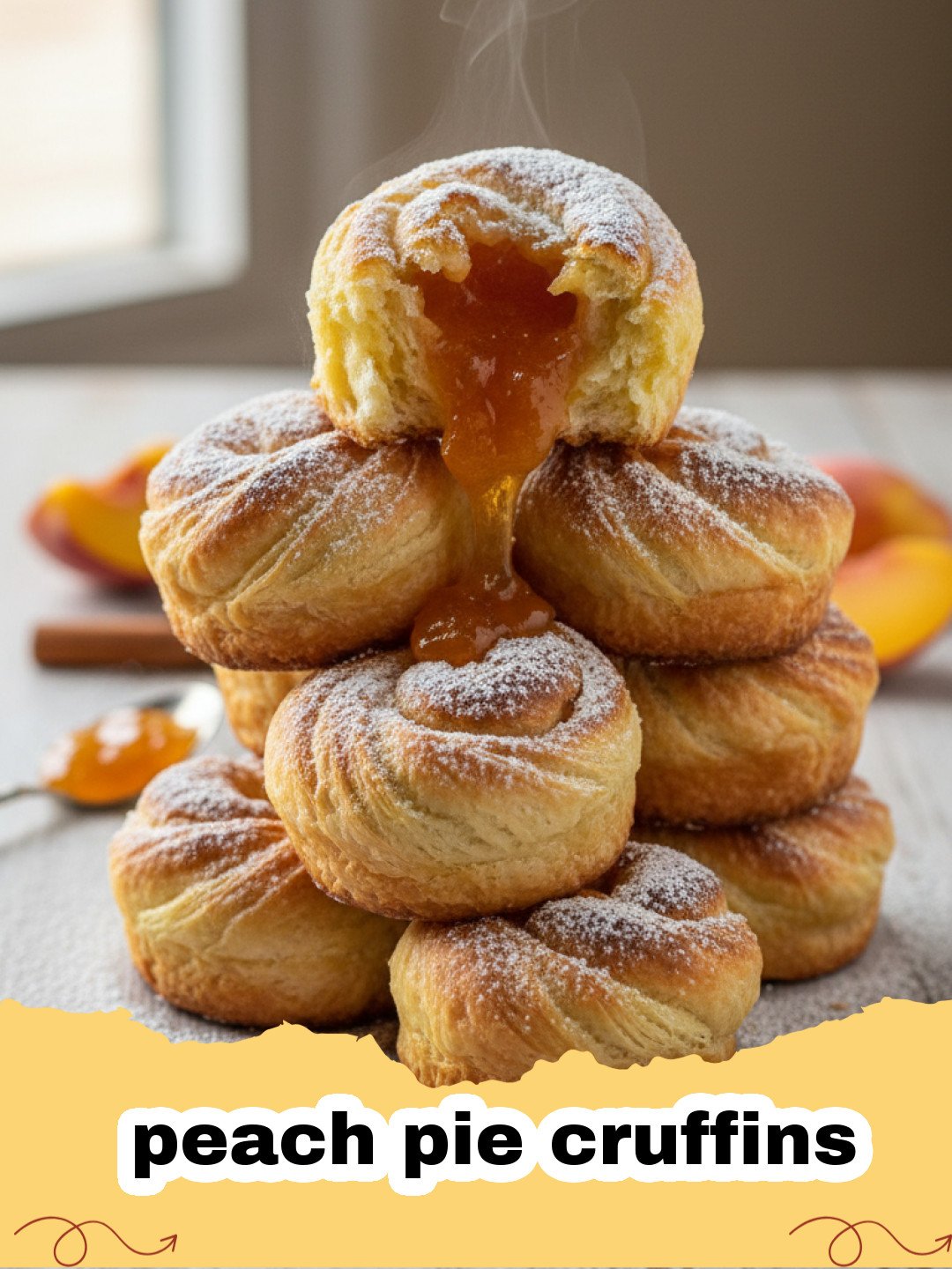 Homemade Peach Pie Cruffins: The Best Summer Pastry