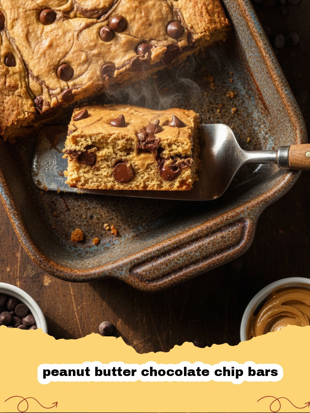 The Best Soft and Chewy Peanut Butter Chocolate Chip Bars