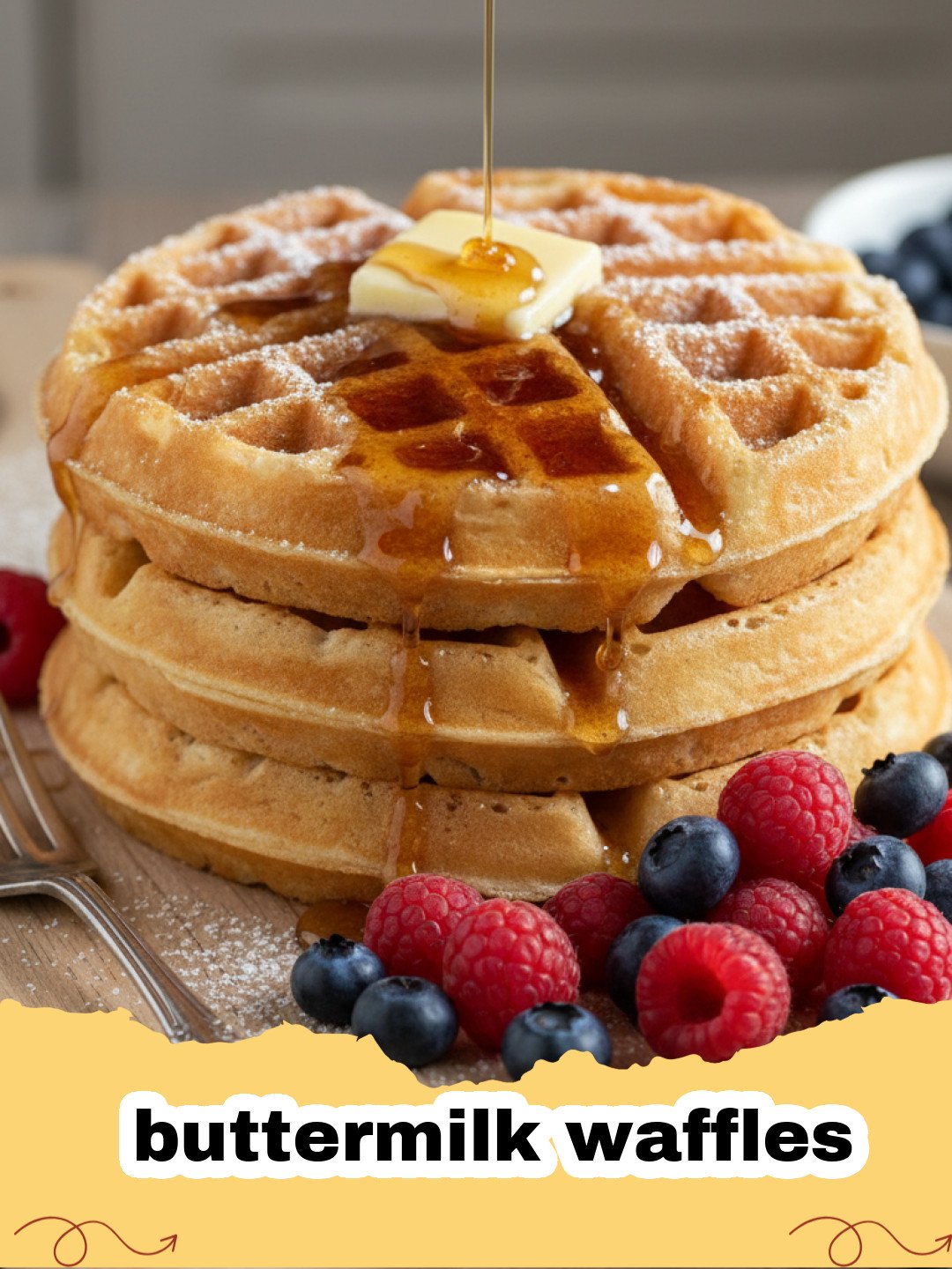 The Secret to Perfectly Crispy Buttermilk Waffles