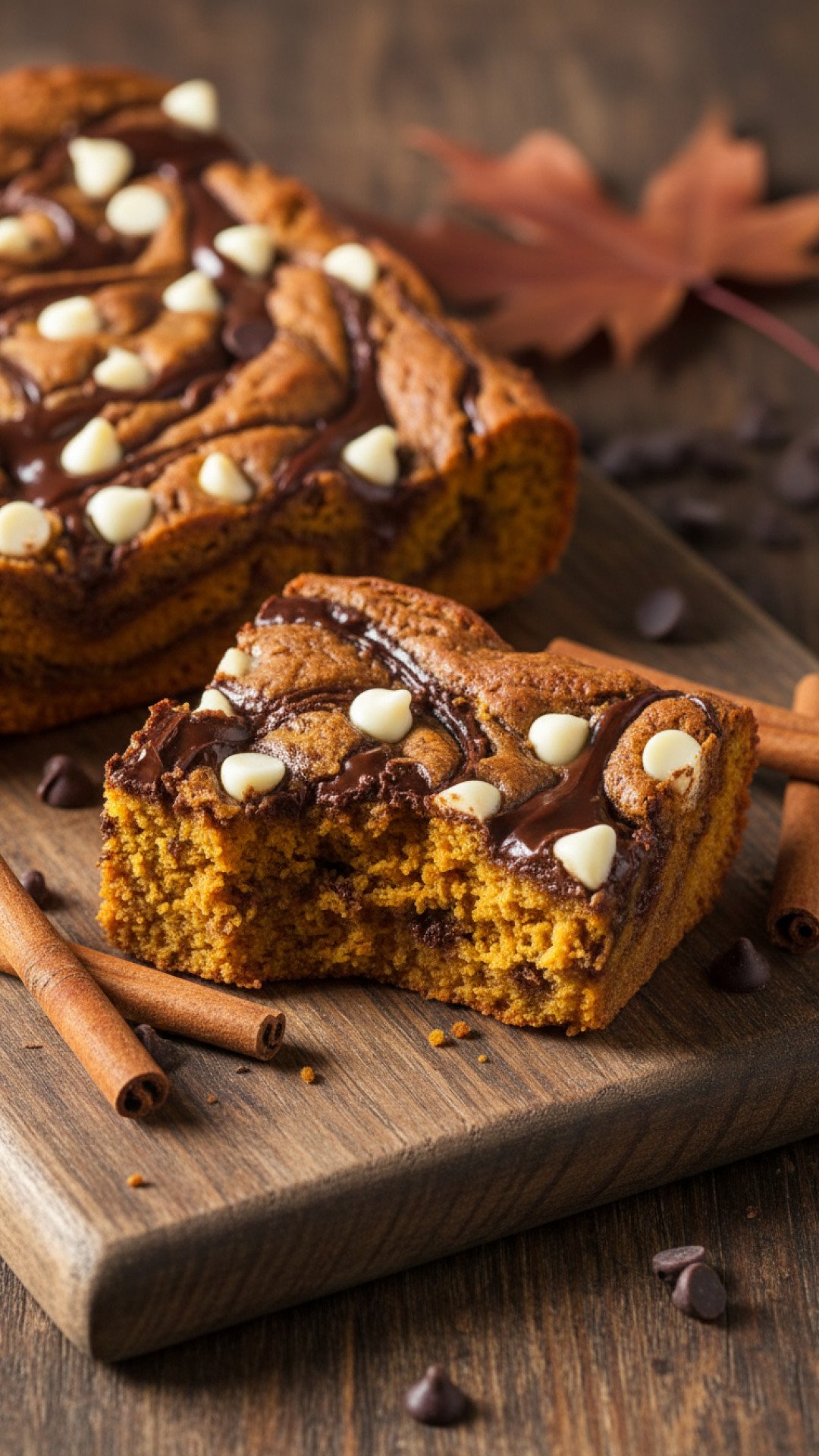 Pumpkin and Chocolate Swirl Blondies Preparation