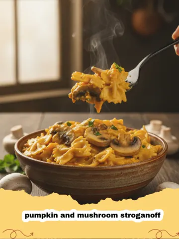 The Ultimate Creamy Pumpkin and Mushroom Stroganoff