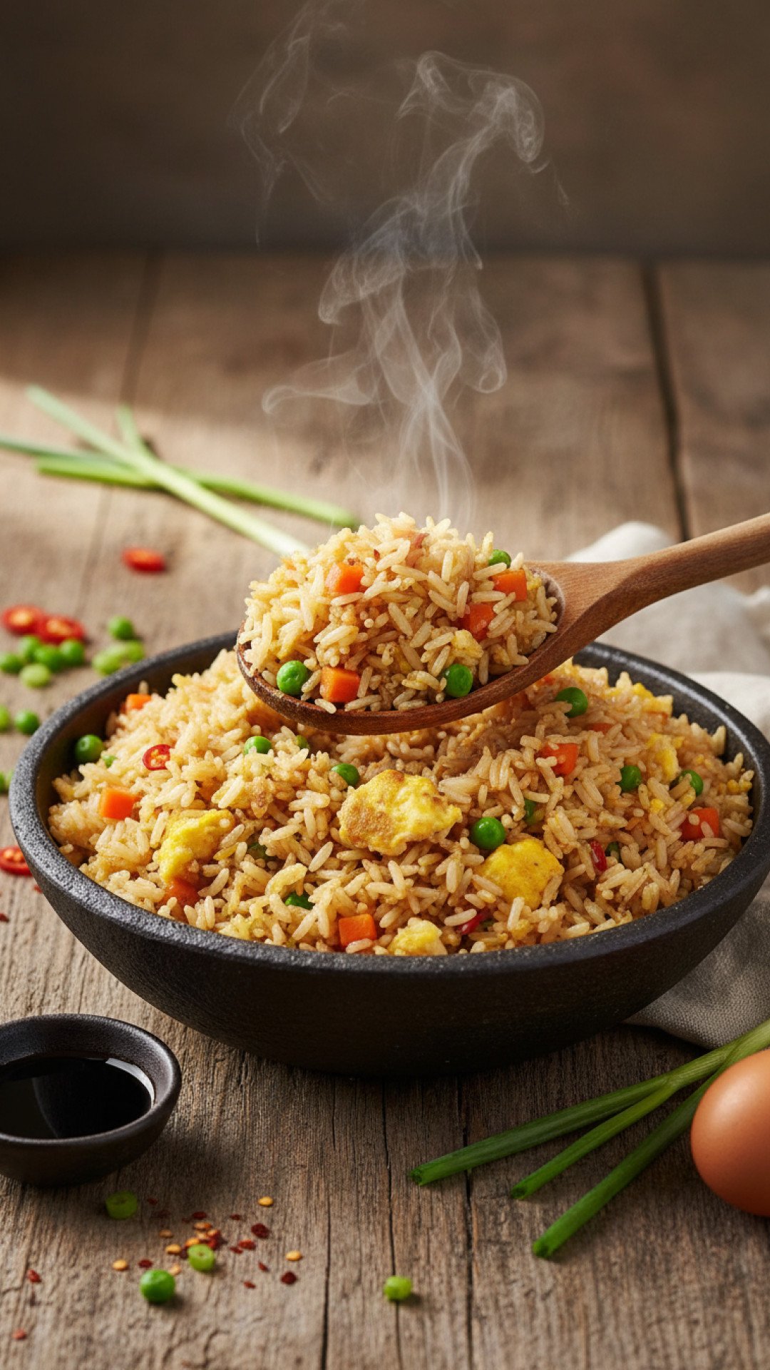 Quick and Easy Egg Fried Rice Preparation