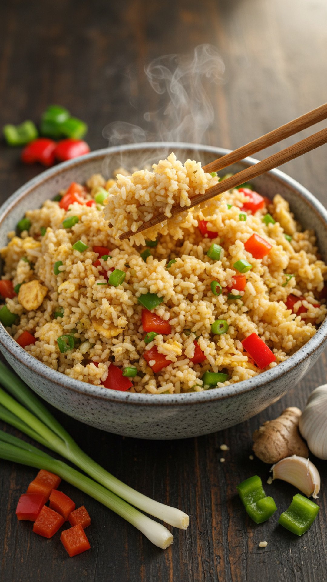 Quick and Easy Low Carb Fried Rice Preparation