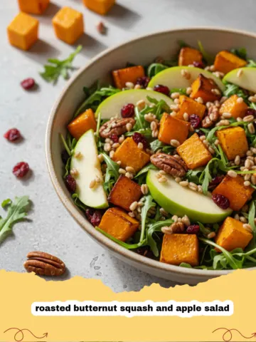 The Ultimate Roasted Butternut Squash and Apple Salad with Maple Vinaigrette