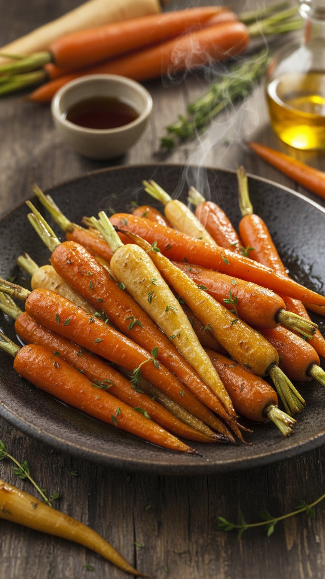 Roasted Carrots and Parsnips with Maple Glaze Preparation