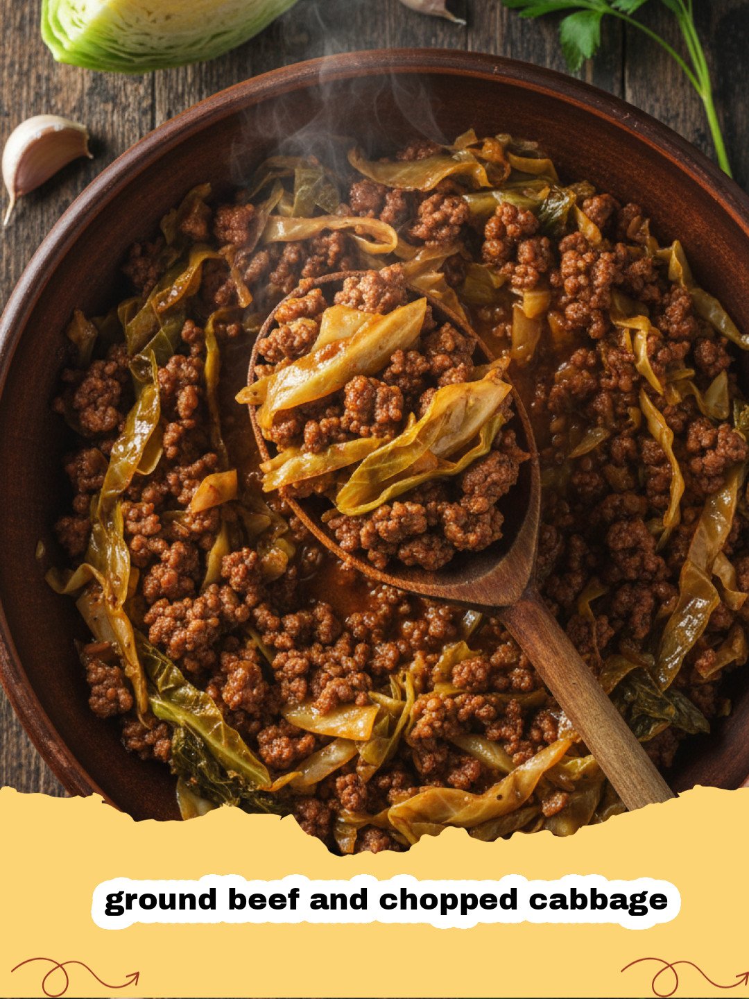 One-Pan Savory Ground Beef and Chopped Cabbage Skillet