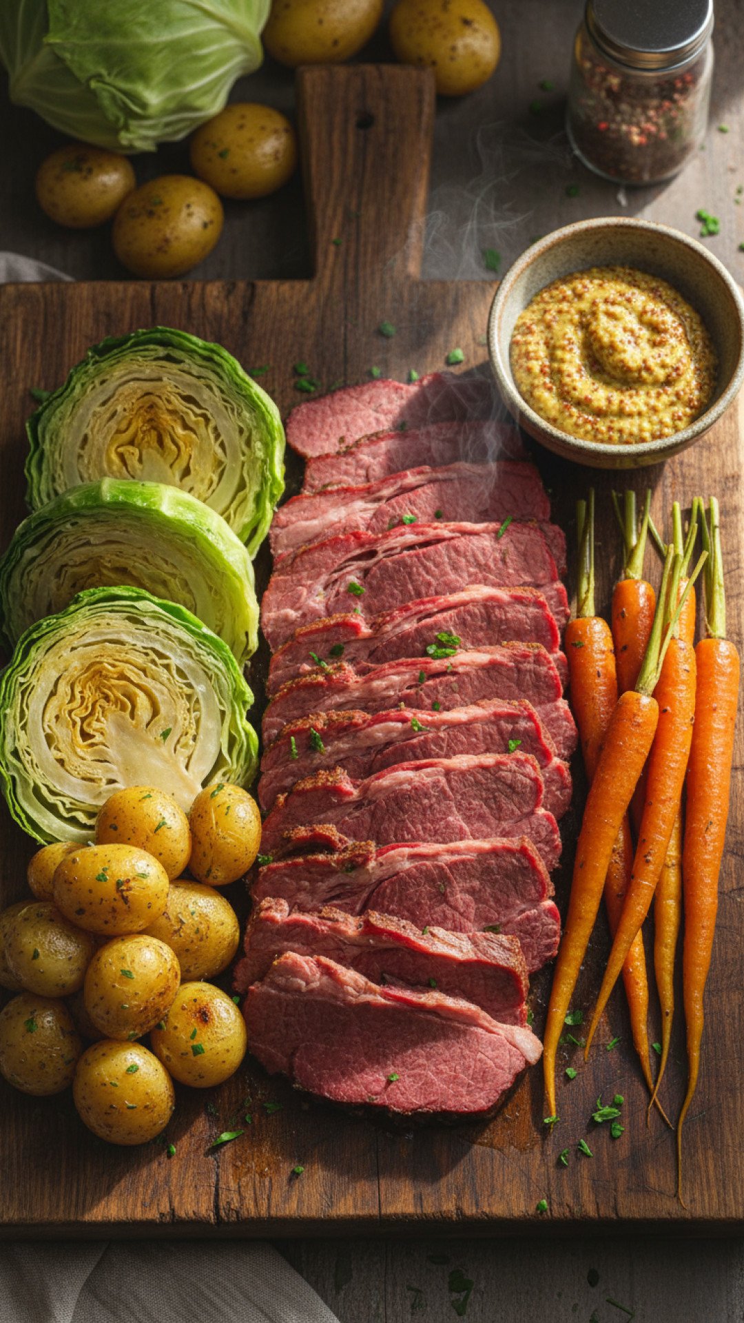 Slow-Cooker Corned Beef and Cabbage Preparation