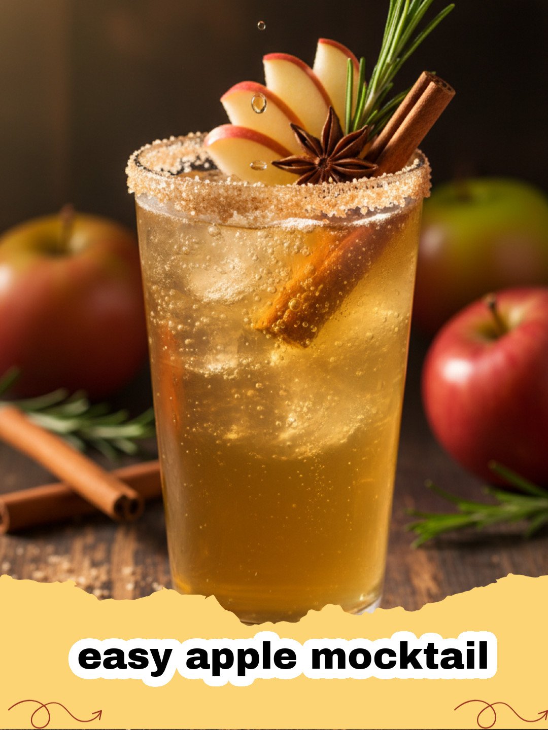 Refreshing and Crisp Easy Apple Mocktail for Every Season