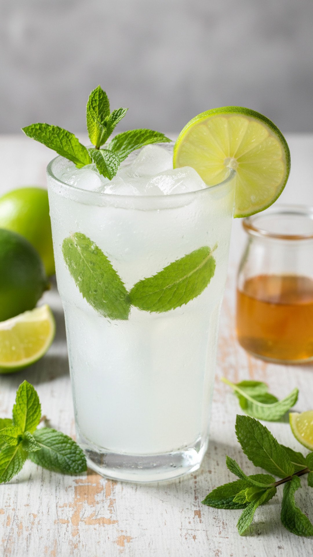 Sparkling Tropical Coconut Water Mocktail Preparation