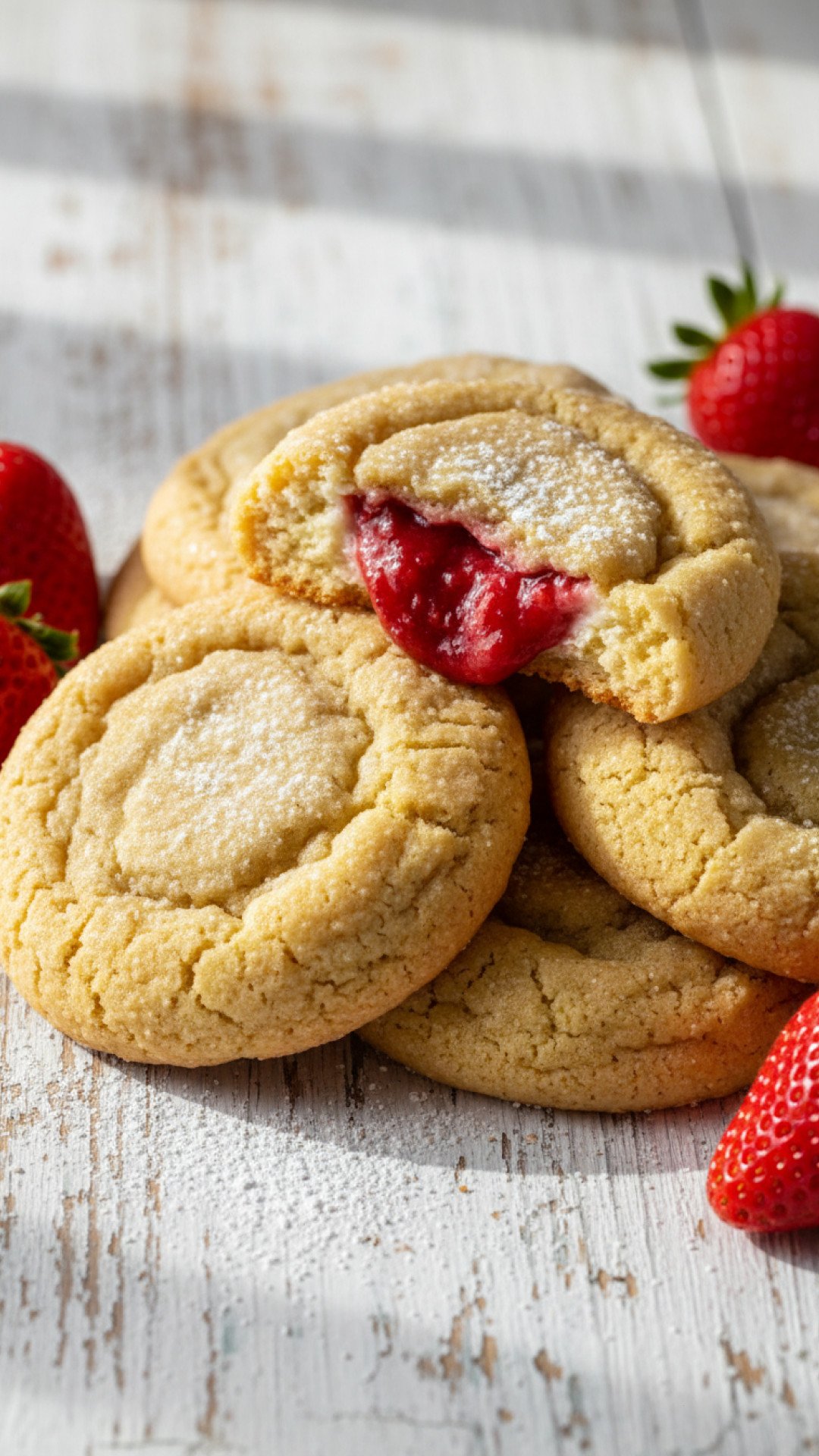 Strawberry Cheesecake Cookies Preparation