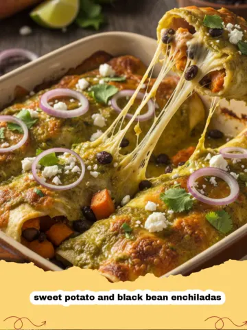 Hearty Sweet Potato and Black Bean Enchiladas