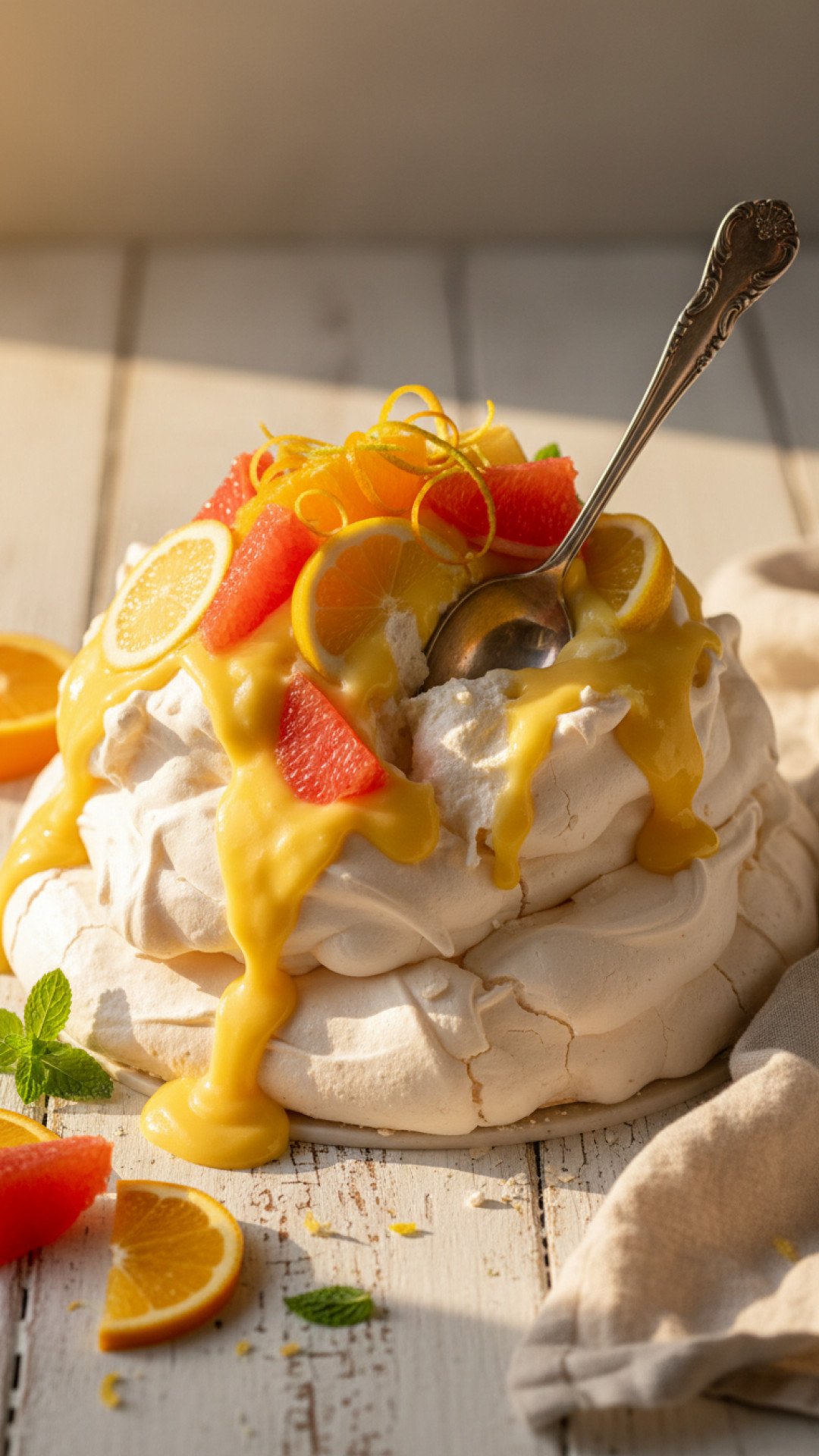 The Ultimate Citrus Pavlova Preparation