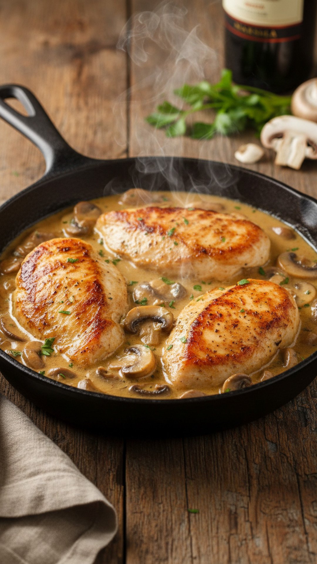 The Ultimate Creamy Chicken Marsala Preparation