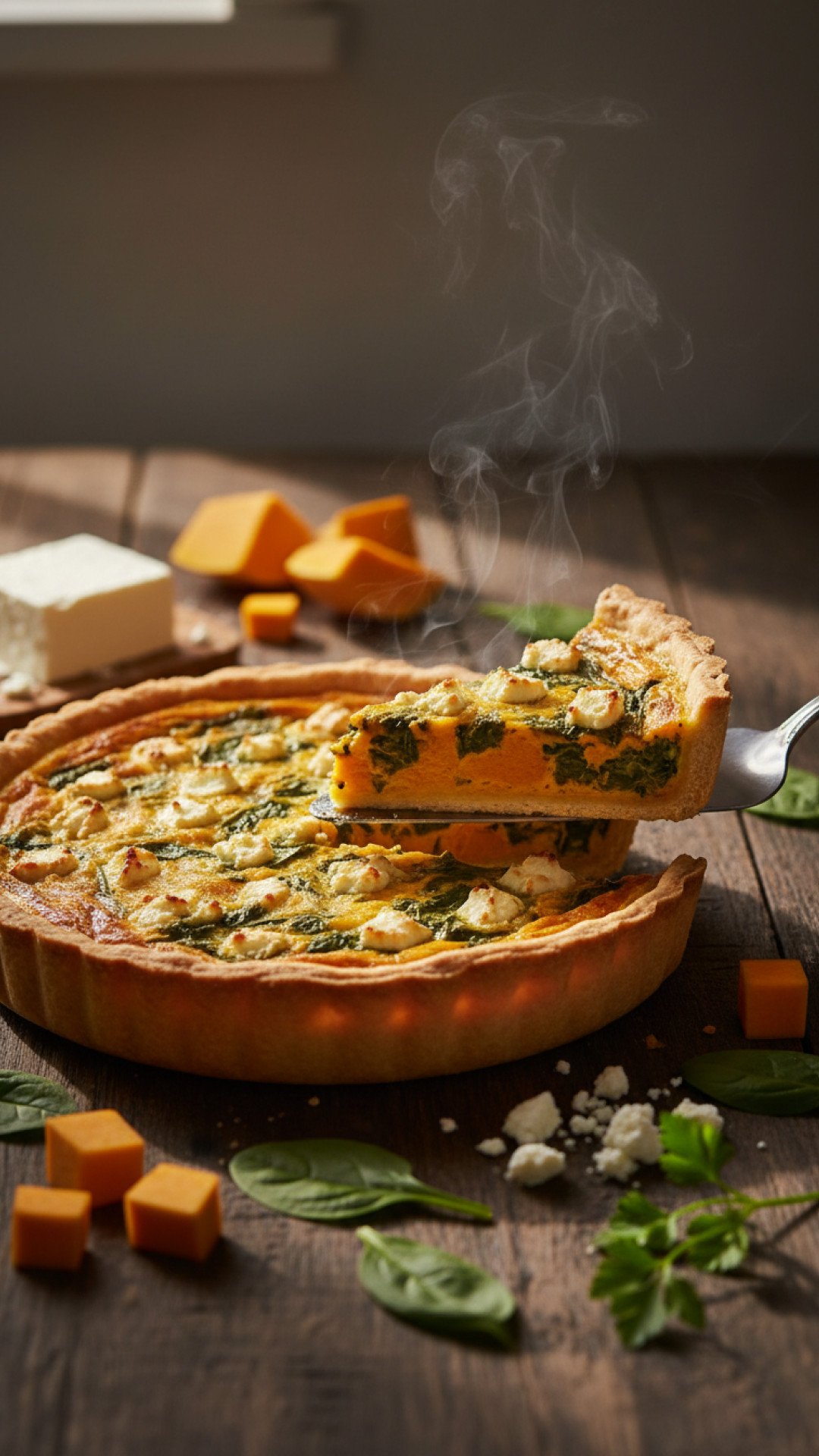 The Ultimate Pumpkin and Spinach Quiche Preparation