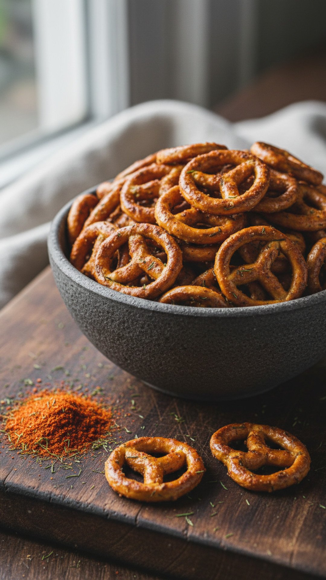 The Ultimate Spicy Party Pretzels Preparation