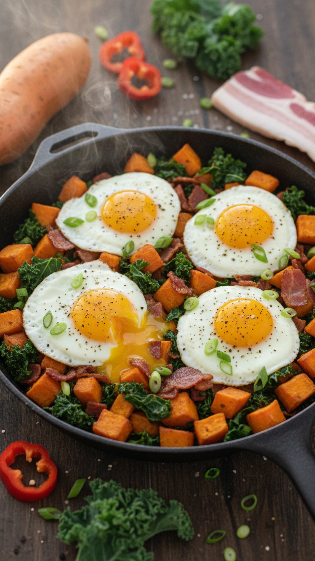 The Ultimate Sweet Potato Hash and Eggs Preparation