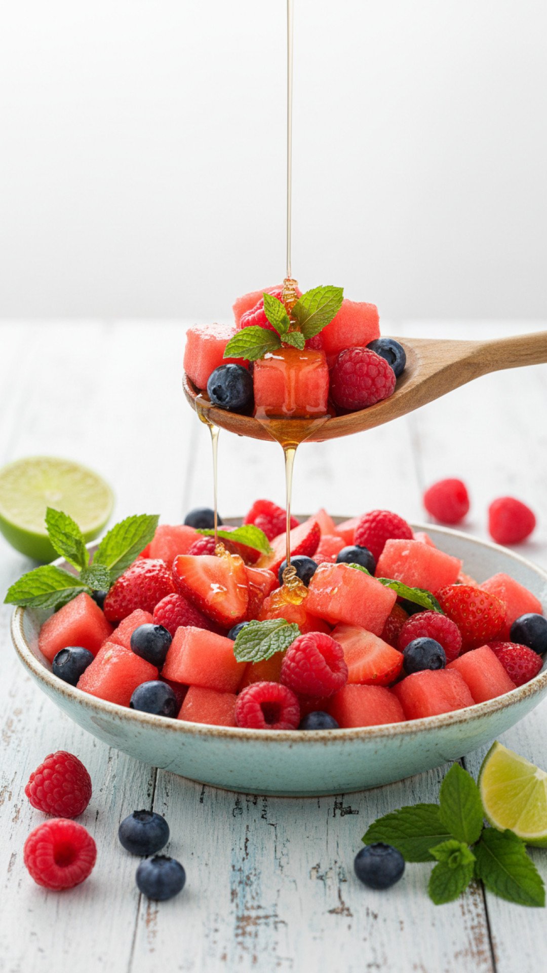 The Ultimate Watermelon Berry Fruit Salad Preparation