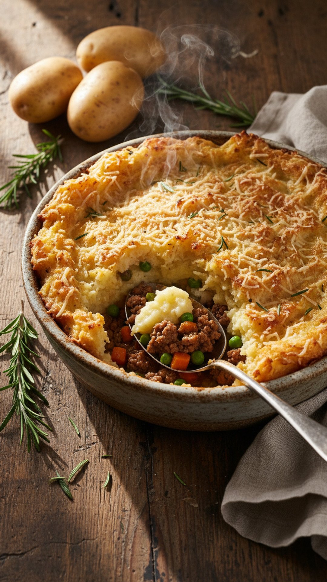 Traditional Savory Shepherd's Pie Preparation