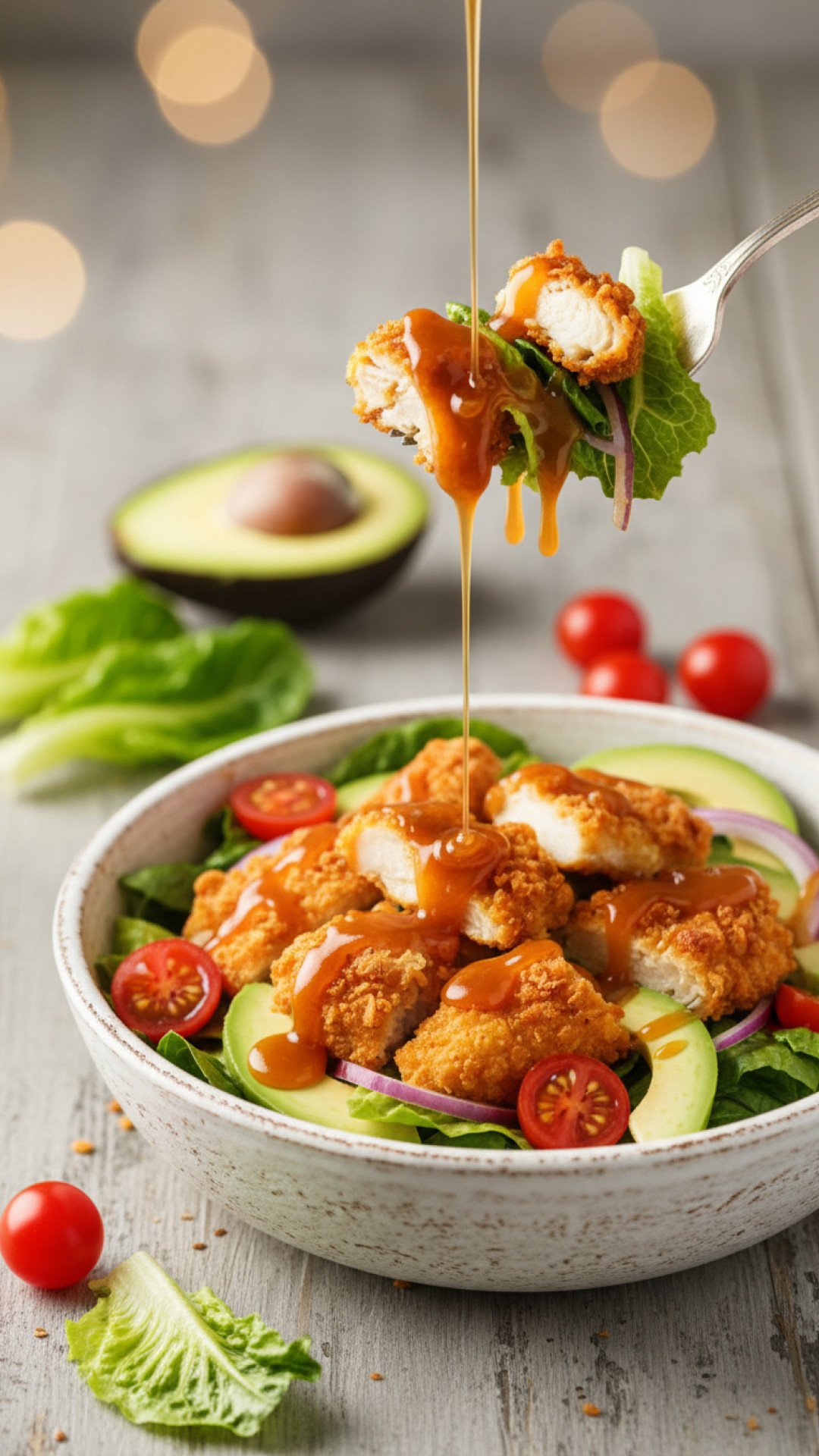 Ultimate Southern Fried Chicken Salad Preparation