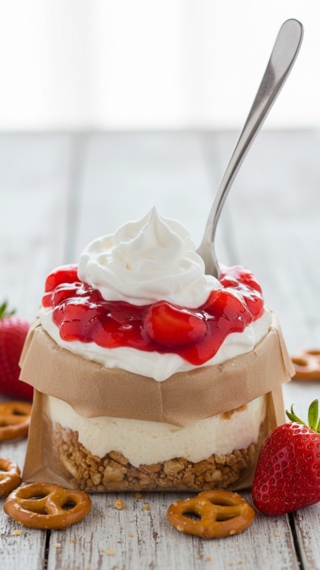 Walking Strawberry Pretzel Salad Preparation