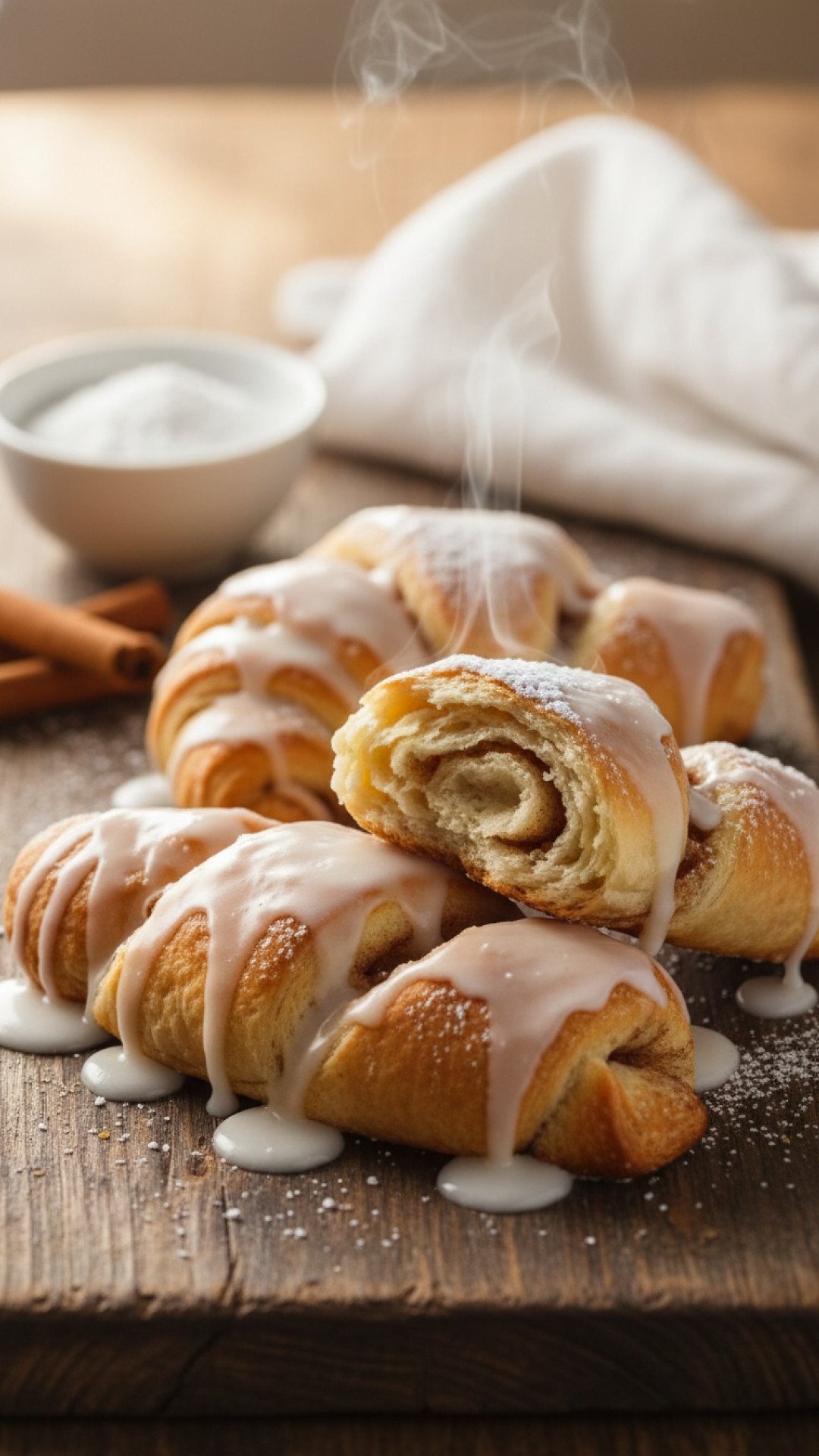 Warm Cinnamon Crescent Twists Preparation