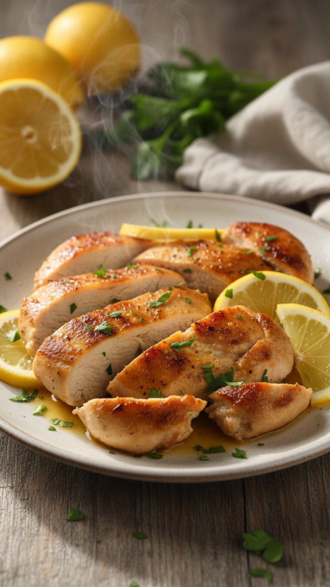 Zesty Pan-Seared Lemon Chicken Preparation